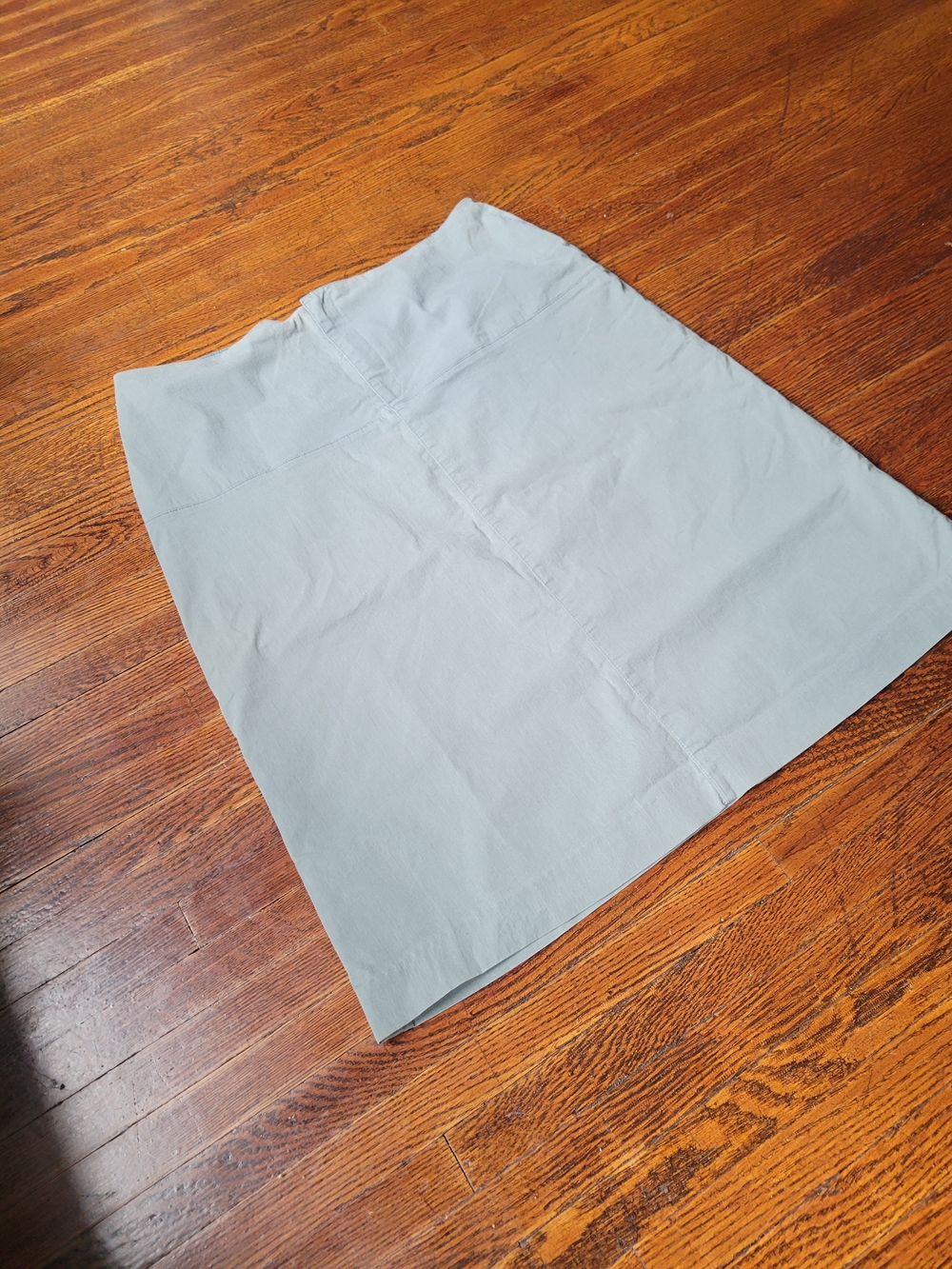 Banana Republic Women's Classic Stretch Skirt Knee-lengt Olive Cotton Blend Sz12 - Picture 3 of 14